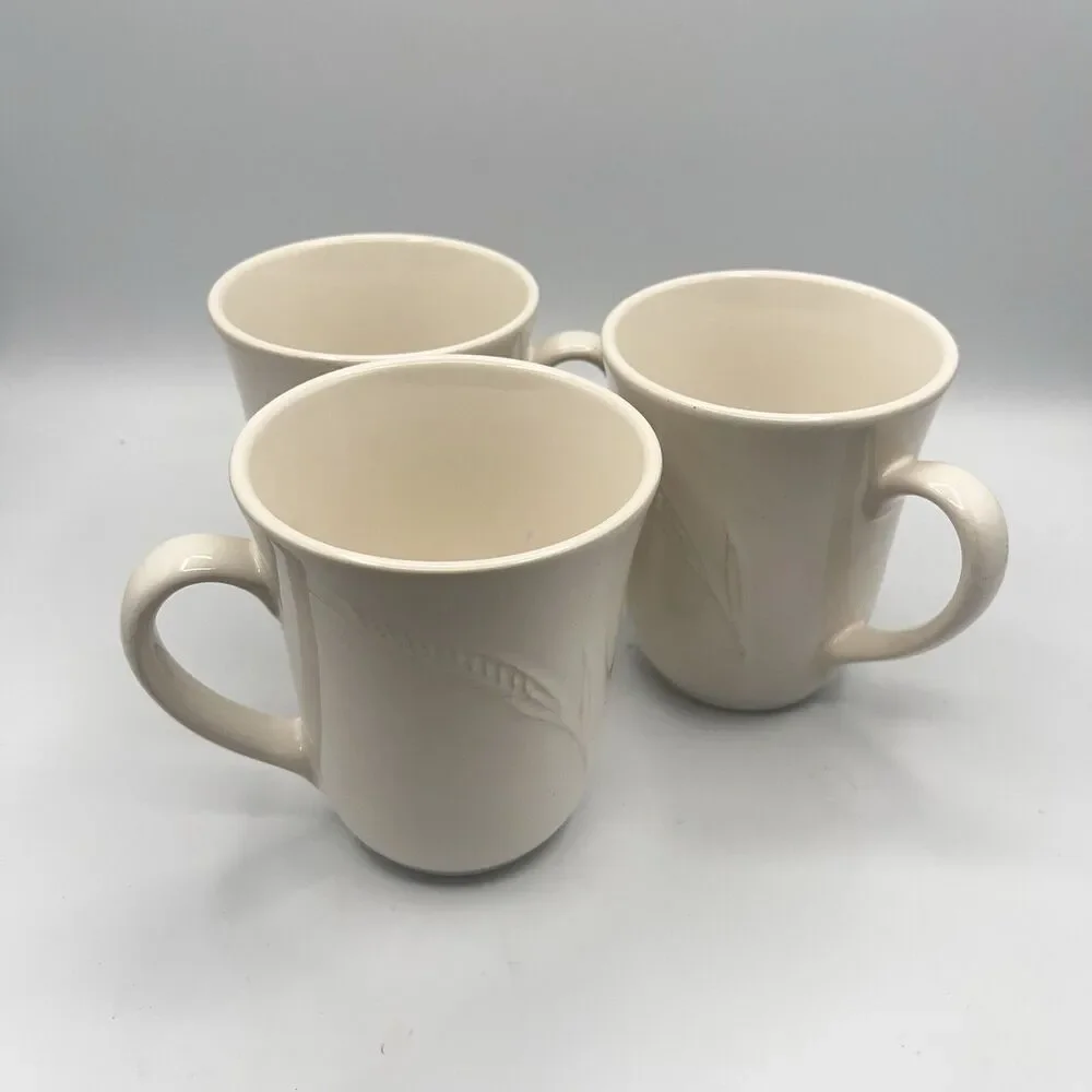 Pottery Barn - DANSK Wheat Mugs - Set Of 3